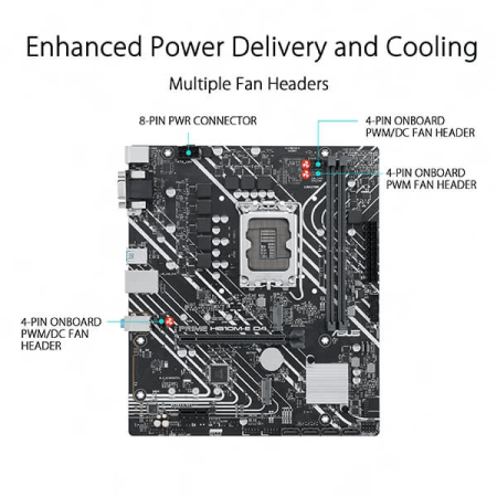 Asus Prime H610M E D4 Motherboard 3