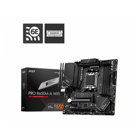MSI PRO B650M A WIFI AM5 M ATX MOTHERBOARD,MSI Pro B650M-A Wifi AM5 M-ATX Motherboard
