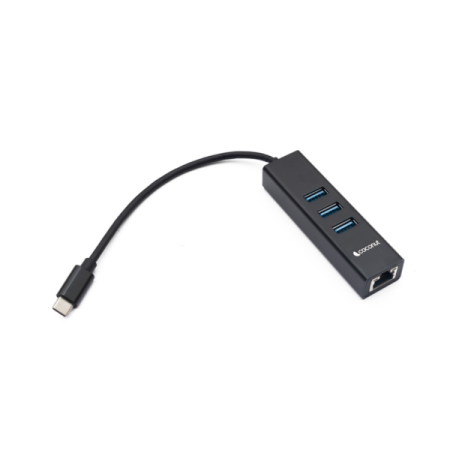 Coconut Type C to 1000Mbps Giga Lan with HUB