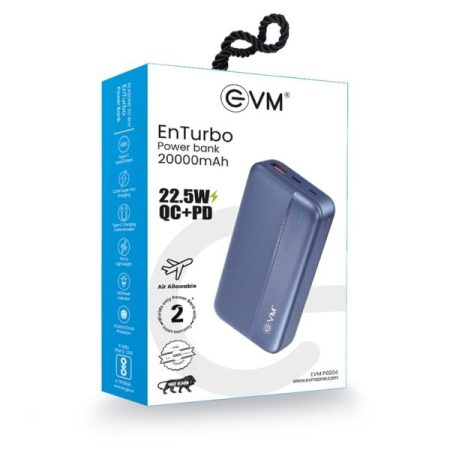 EVM ENTURBO POWER BANK 20000MAH 22 5W QCPD 2