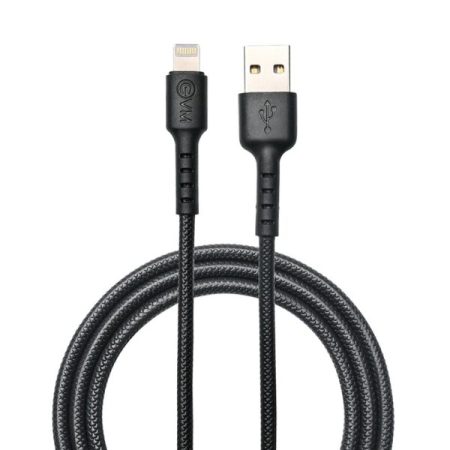 EVM LIGHTNING DATA CABLE 1 METER 4 AMP EVM C 013 Black