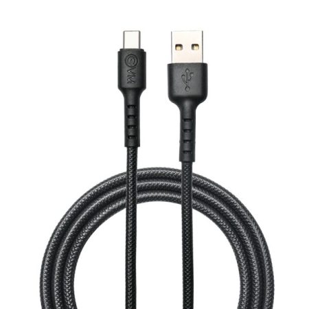 EVM TYPE C DATA CABLE 1 METER 4 AMP EVM C 012 Black