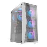 Ant Esports 220 Air Auto RGB (ATX) Mid Tower Cabinet (White) 1