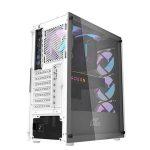 Ant Esports 220 Air Auto RGB (ATX) Mid Tower Cabinet (White) 1