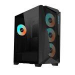 GIGABYTE C301 GLASS ARGB EATX MID TOWER CABINET (BLACK) 1