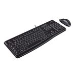 Logitech MK120 Wired USB Keyboard and Mouse Combo (Black) 1
