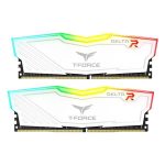 Teamgroup T-Force Delta RGB 16GB (8GBx2) DDR4 3200MHz Desktop Ram (White) 1
