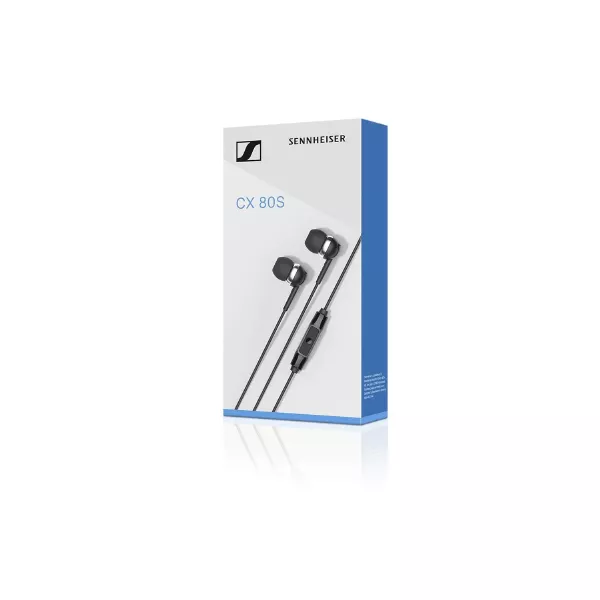 Sennheiser CX 80S in-Ear Wired Earphones (2) Sennheiser CX 80S in-Ear Wired Earphones (Black)