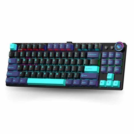 AULA M75 Tri-Mode (2.4G/Bluetooth/Wired) Hot Swappable RGB Backlit Wired Mechanical Gaming Keyboard