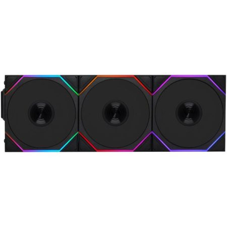 Lian Li UNI FAN TL Wireless Fans, ARGB, PWM, 3-Pack – 120 mm, Black