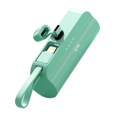EVM ENLITE C 5000MAH POWER BANK, Green