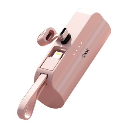 EVM ENLITE C 5000MAH POWER BANK, Pink