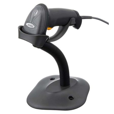 Zebra Symbol LS2208 Laser Barcode Scanner with Stand