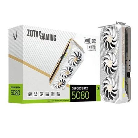 Zotac Gaming RTX 5080 Solid OC White 16GB GDDR7 Graphics Card