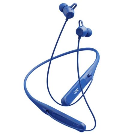 Boat Rockerz 255 Touch ENx™ Technology with Full Touch Controls Neckband (Deep Blue)