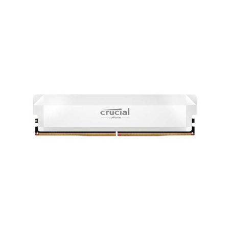 Crucial 16GB Pro Overclocking 6400 MHz UDIMM Memory Module (White)