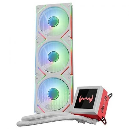 Dawg L360 AIO ARGB 360mm CPU Liquid Cooler (White)