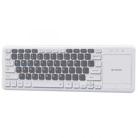 Hammok Otto Multi Device Wireless + Bluetooth Keyboard With Touch Pad (White)