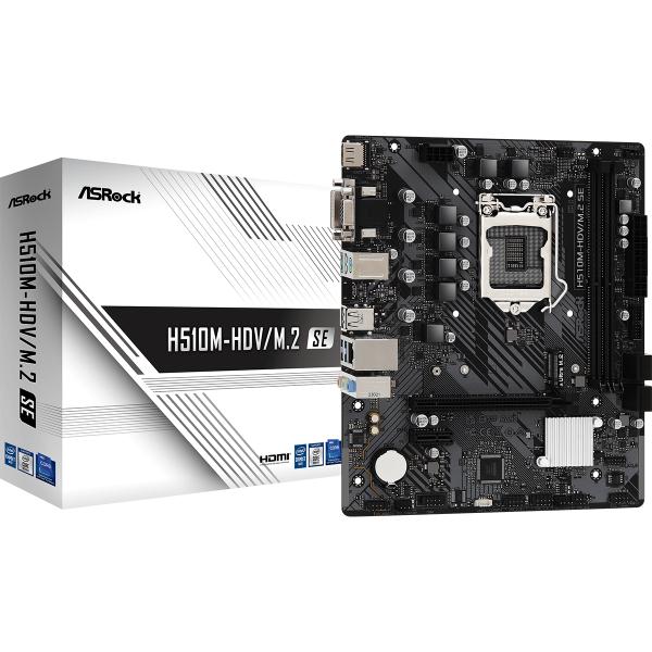 ASROCK H510M-HDV M.2 SE MOTHERBOARD ASROCK H510M-HDV/M.2 SE MOTHERBOARD