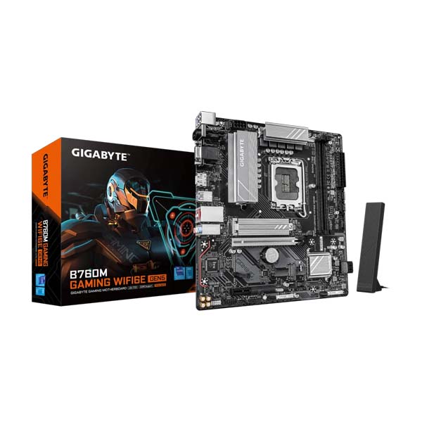 Gigabyte B760M GAMING WIFI6E GEN5 Micro ATX LGA1700 Motherboard 1 Gigabyte B760M GAMING WIFI6E GEN5 Micro ATX LGA1700 Motherboard