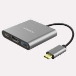 Hammok ZEST TYPE C 3 IN 1 USB Hub (Grey) 1