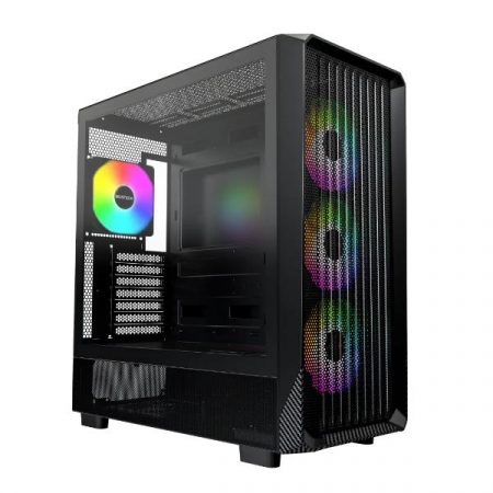 Montech X5 ARGB carbon fiber Print ATX Gaming Case - Black