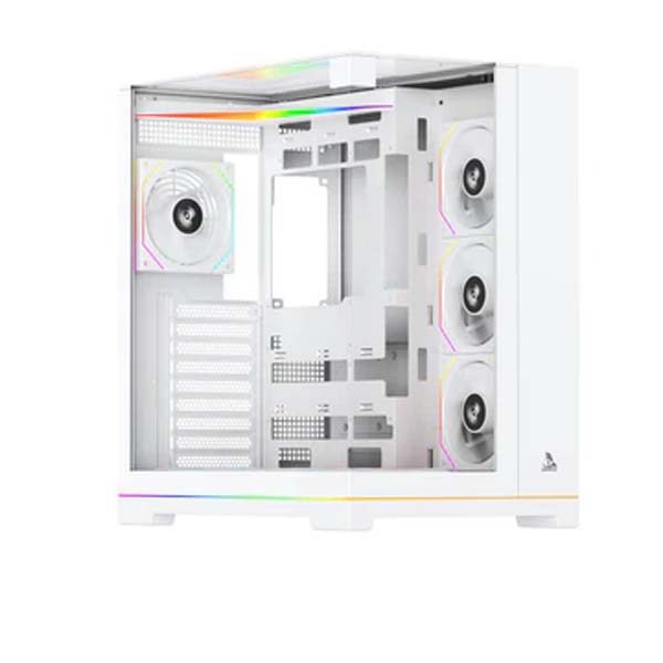TAG Gamerz Supernova ARGB EATX Mid Tower Cabinet (White) 5